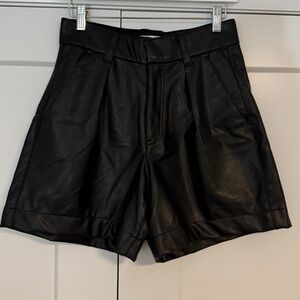 Abercrombie Vegan Leather Shorts